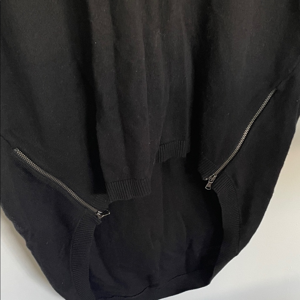 Black Sweater with Zippers size s - Picture 2 of 7